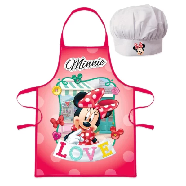 Set Șort Și Bonetă De Bucătar Minnie Mouse Love