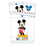 Set lenjerie de pat copii Jerry Fabrics, Mickey Mouse, color, bumbac, 1 persoană, 2 piese, multicolor, 100x135 cm, 40x60 cm