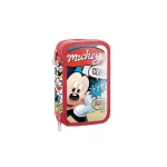 Penar echipat, Mickey Mouse, Hey, roșu, 2 compartimente, 29 piese