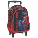 Troler Spiderman, multicolor, 2 compartimente cu fermoar și 2 buzunare laterale, 30x15x25 cm