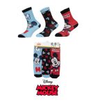 Set 3 perechi sosete băieti, albastru/negru/roșu Disney, Mickey Mouse