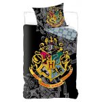 Set lenjerie pat Harry Potter Stemă, multicolor, 140x200 cm, 2 piese