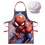 Set șorț și bonetă de bucătar Spiderman Thwip Multicolor