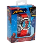 Ceas digital pentru copii, cu spinner și curea din silicon, multicolor, Marvel, Spiderman
