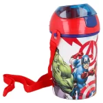 Sticlă pentru apă, anticurgere, multicolor, 450 ml, Marvel, Avengers