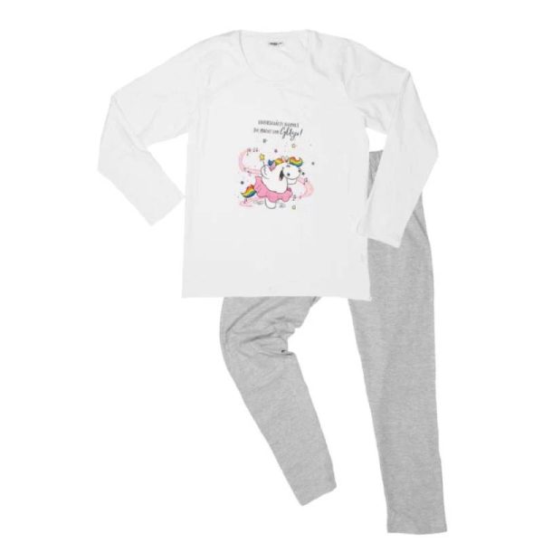 Pijama damă cu mânecă lungă Chubby Unicorn