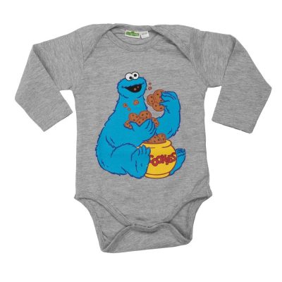 Body cu mânecă lungă Coookie Monster Sesame Street