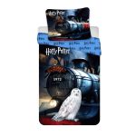 Set lenjerie pat copii, multicolor, 2 piese, 100% bumbac, 140×200 cm, 70×90, Harry Potter, Hp 111