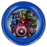 Farfurie plastic pentru copii, multicolor, fără BPA, 21,5 cm, Marvel, Avengers