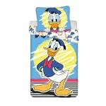 Set lenjerie pat copii, multicolor, 2 piese, 100% bumbac, 140×200 cm, 70×90, Donald Duck, Disney, 03