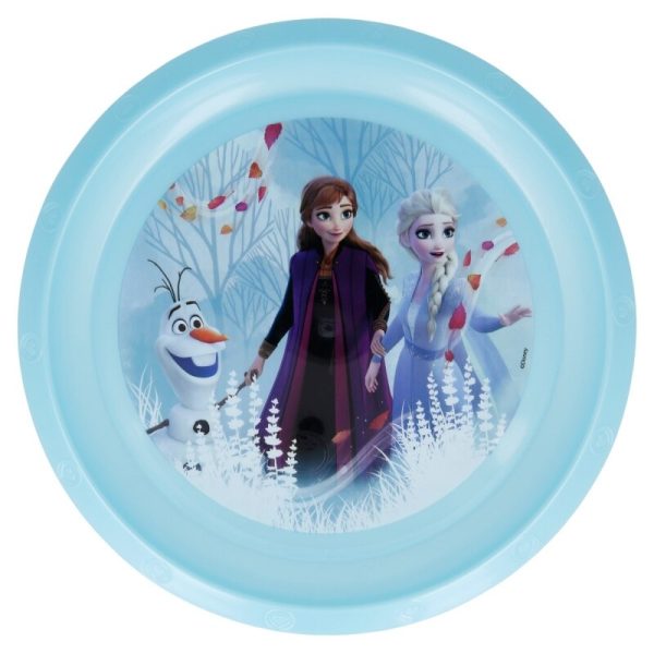 Farfurie plastic pentru copii multicolor Frozen