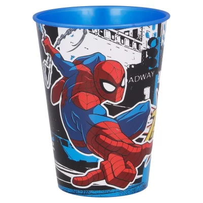 Pahar plastic fara BPA 260 ml multicolor Spiderman