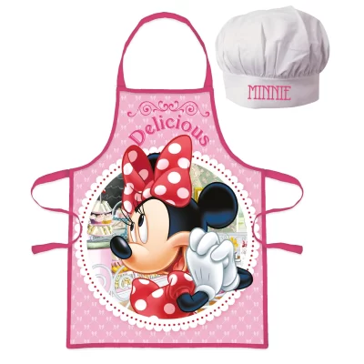 Set șorț și bonetă de bucătărie Minnie Mouse WD21499DT