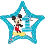 Balon folie stea ''Mickey 1st Birthday'' Anagram Multicolor