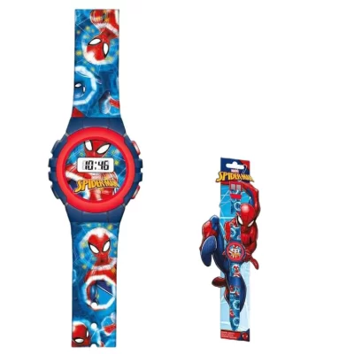 Ceas digital pentru copii, Javoli, Model Spiderman, Multicolor