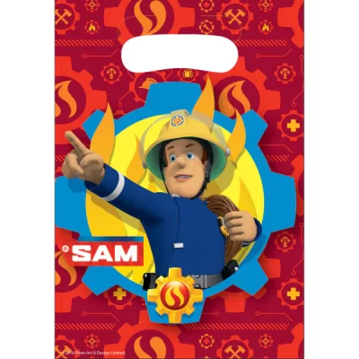 Set 8 pungi pentru cadou, multicolor Fireman Sam, 23 x 16,5 cm