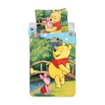 Set Lenjerii de pat copii, Winnie the Pooh 2 piese 90x140, 40x55 cm, Hug Multicolor 90 x 140