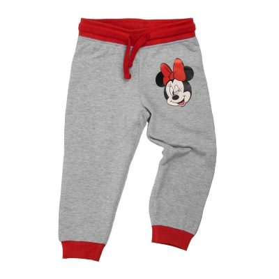Pantaloni trening fete, gri, Minnie Mouse, Disney