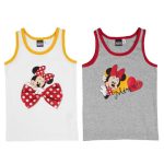 Set 2 maiouri fetițe, alb/gri, Minnie Mouse, Disney