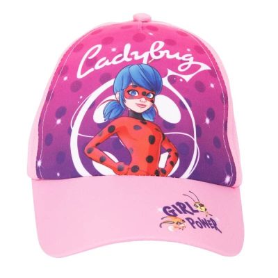 Șapcă pentru fetițe, roz, Miraculous, LadyBug