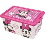 Cutie pentru depozitare, din plastic, cu capac, 7 L, multicolor, 29x19x19 cm, Minnie Mouse, Disney