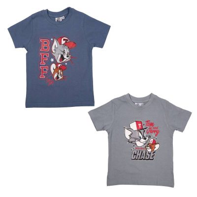 Set două tricouri copii albastru/gri Tom & Jerry