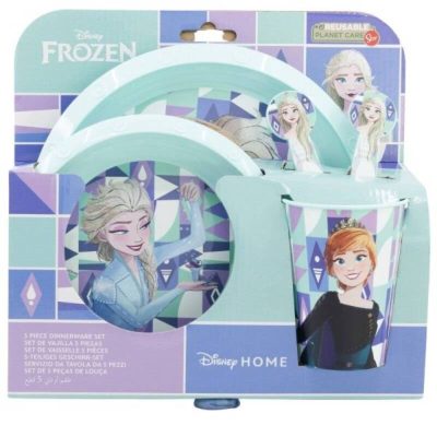 Set 5 piese pentru servit masa Frozen Disney