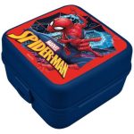 Cutie sandwich multicompartimente Spiderman, 14x14x8 cm Bleumarin