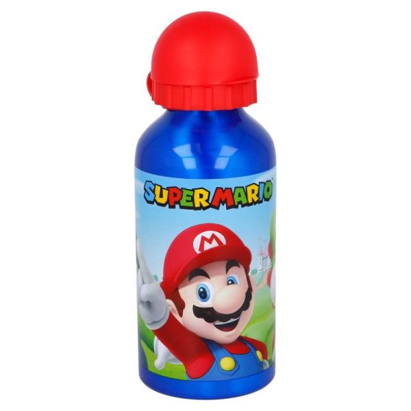 Sticlă de apă pentru copii aluminiu Super Mario