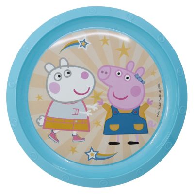 Farfurie plastic pentru copii multicolor Peppa Pig
