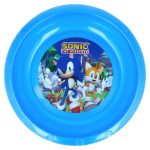 Farfurie plastic, multicolor, pentru copii, fără BPA, 21.5 cm, The Hedgehog, Sonic