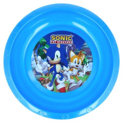Farfurie plastic pentru copii multicolor Sonic