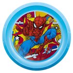 Farfurie plastic, multicolor, pentru copii, fără BPA, 21.5 cm, Midnight Flyer, Spiderman