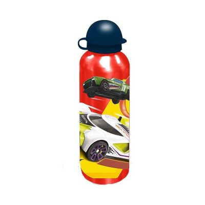 Sticlă de apă, pentru copii, din aluminiu, fără BPA, multicolor, 500 ml, Hoț Wheels
