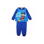Pijama copii, cu mânecă lungă, polar, albastru, Junior, Mickey Mouse, Disney