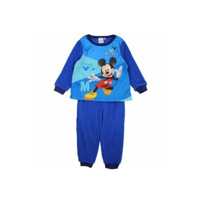 Pijama copii cu mânecă lungă albastră Mickey Mouse