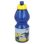 Sticlă sport, plastic, pentru apă, Minions II, 400ml Albastru