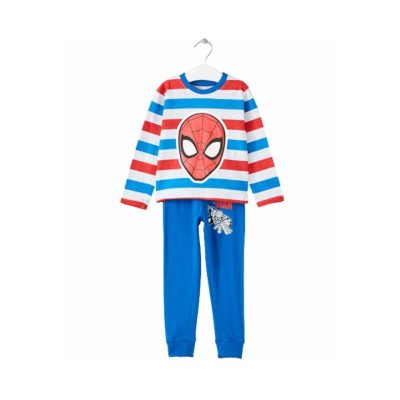 Pijama copii cu mânecă lungă albastru Spiderman
