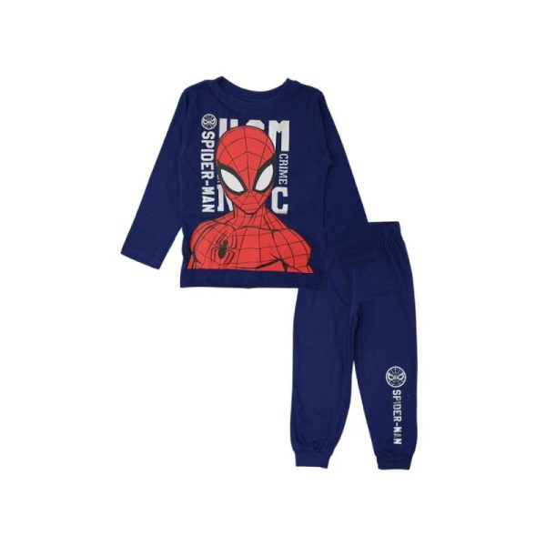 Pijama copii cu mânecă lungă 100% bumbac Spiderman
