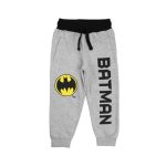 Pantaloni trening băieți, vătuiți, gri,  Batman