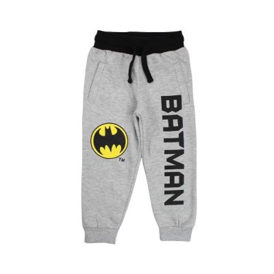 Pantaloni trening băieți vătuiți gri Batman