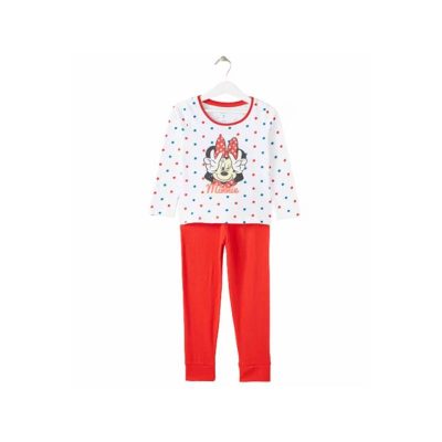 Pijama copii cu mânecă lungă 100% bumbac Minnie Mouse