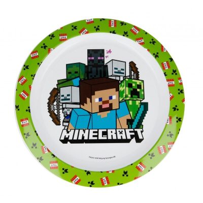 Farfurie plastic 23 cm Minecraft