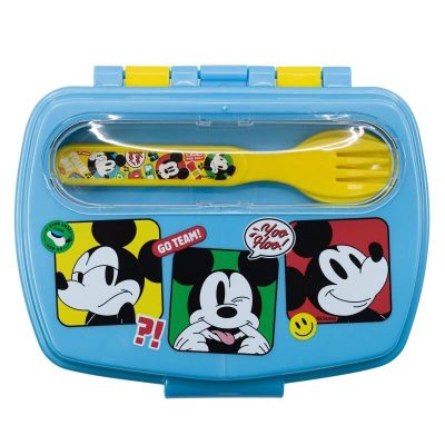 Cutie sandwich cu lingură și furculiță Fun-Tastic Mickey Mouse