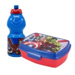 Set cutie sandwich și sticlă pentru lichide, 400 ml, multicolor, Heraldic Army, Avengers