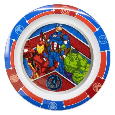 Farfurie plastic multicolor Heraldic Army Avengers
