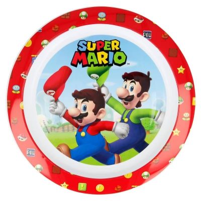 Farfurie plastic 23 cm Super Mario