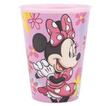 Pahar plastic Minnie Mouse, Spring Look, 260 ml Roz