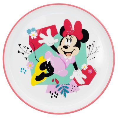 Farfurie plastic 20 cm Being Minnie Mouse