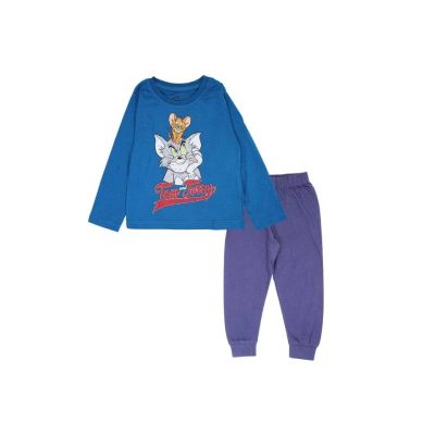 Pijama copii cu mânecă lungă 100% bumbac Tom and Jerry